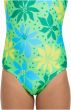Zoggs Waikiki Green Actionback One Piece Kids Swimsuit
