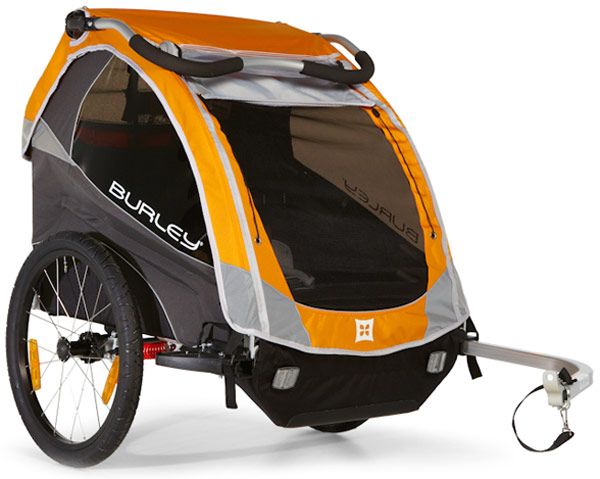 Burley D'Lite 2014 Trailer - Black/Orange/Grey - Nearly New
