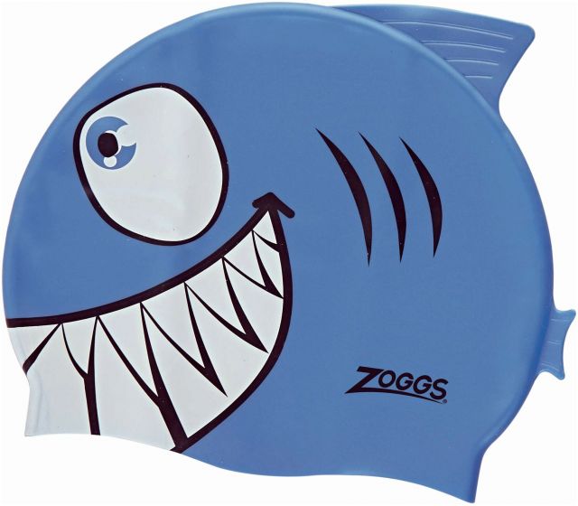 Zoggs Blue Jaws Junior Swimming Cap