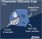 Zoggs Blue Jaws Junior Swimming Cap