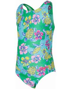 Zoggs Turtles Actionback One Piece Kids Swimsuit