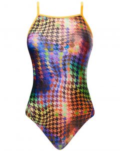 The Finals Funnies Houndstooth Foil Wingback Womens Swimsuit